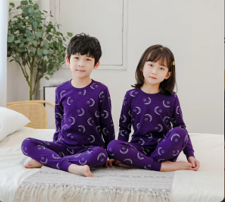 Purple Moon Star  Printed Kids Wear (Each)
